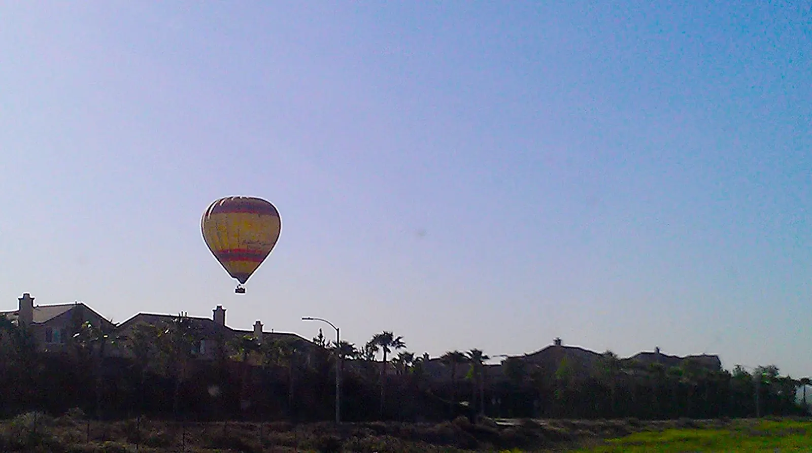 Hot air balloon over Temecula Valley